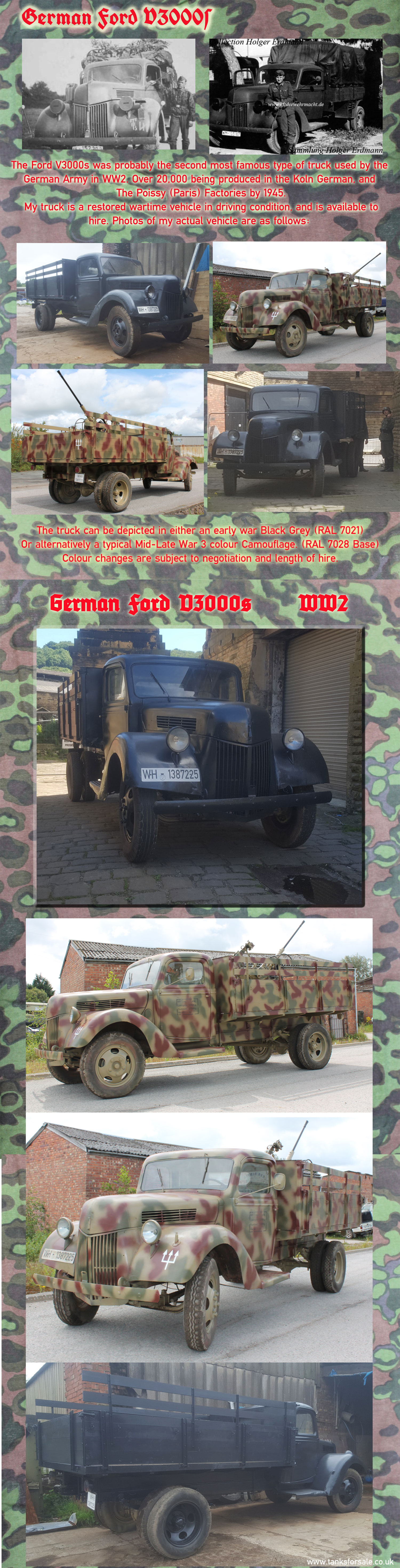 German Truck Ford V3000s details